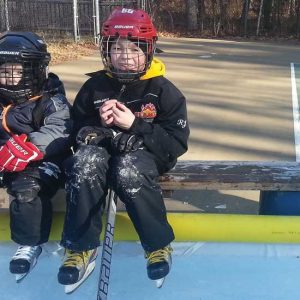 How to Build an Ice Rink Bench Image